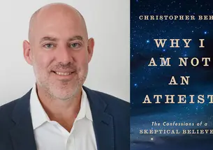 TOW_ChristopherBeha02_web.jpg Christopher Beha and the cover of his book, "Why I Am Not an Atheist."