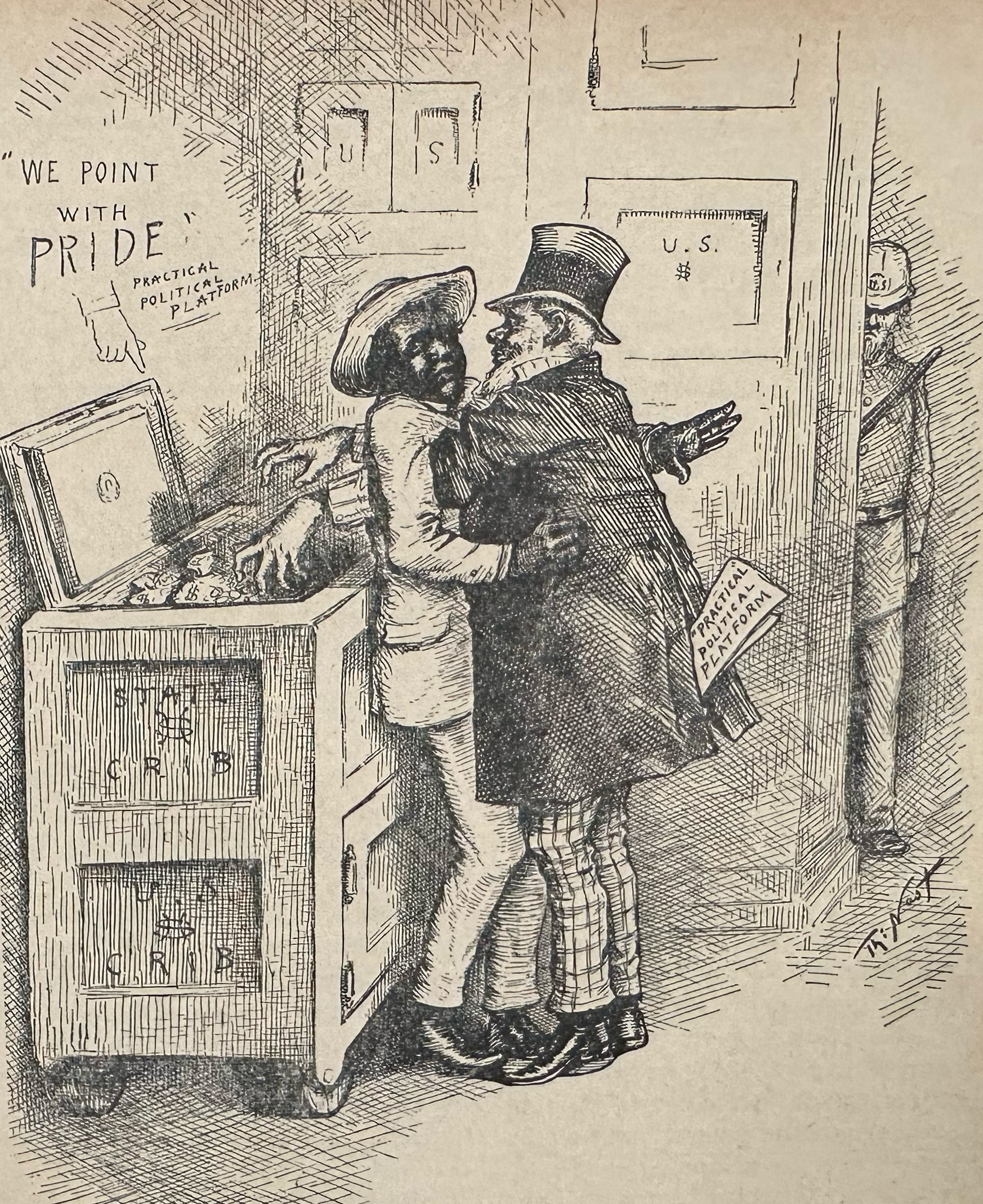 8.jpg “THE ‘PRACTICAL’ POLITICIAN’S LOVE FOR THE NEGRO…Federal funds intended to ease the Negro’s progress toward first-class citizenship were often appropriated for other purposes,” wrote Harper’s Weekly in 1874.